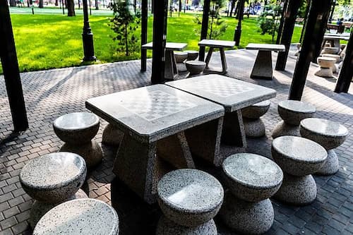 تصویر 3 از انواع نیمکت پارکی فلزی + مقاوم و ضد زنگ